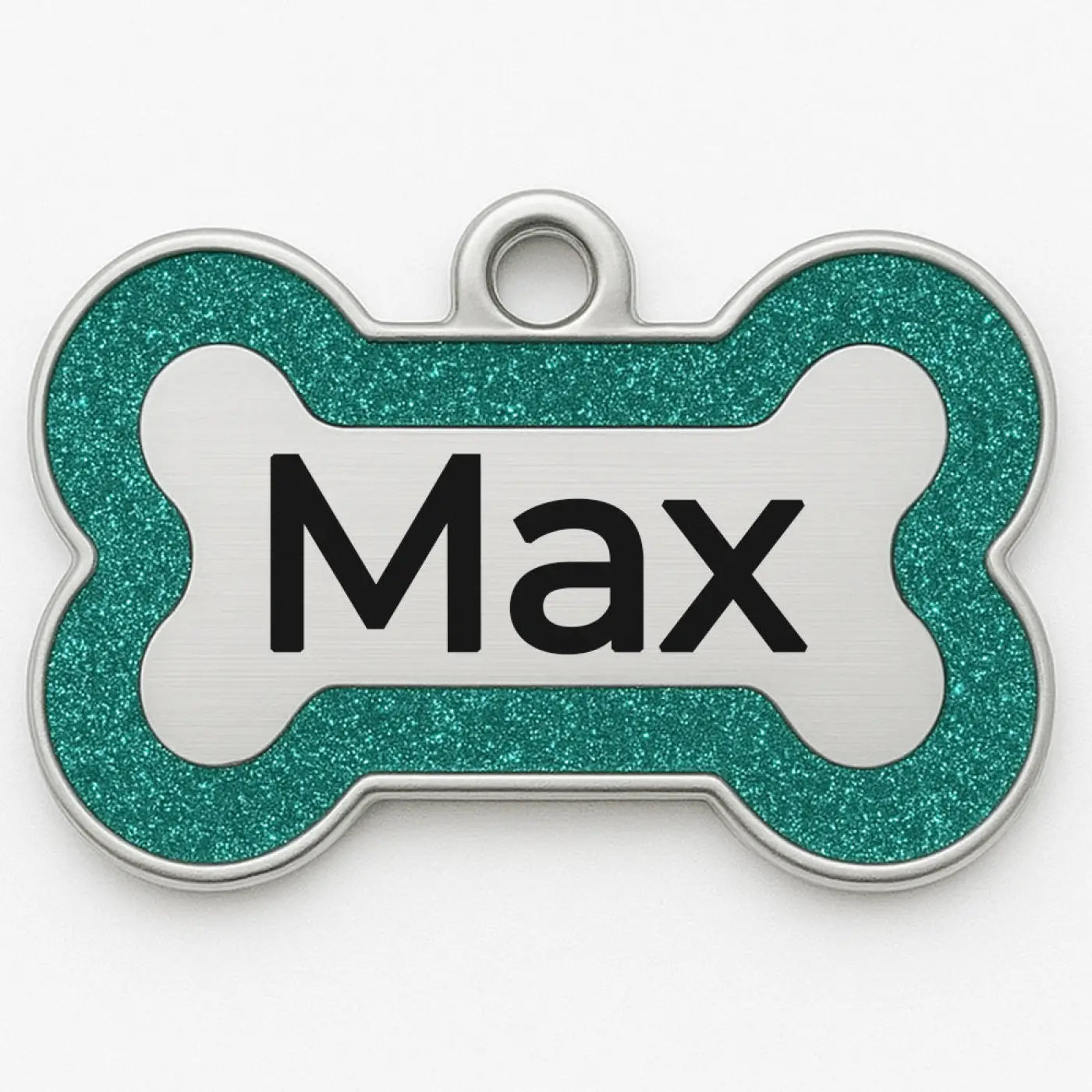 Hondenpenning Glitter Groen