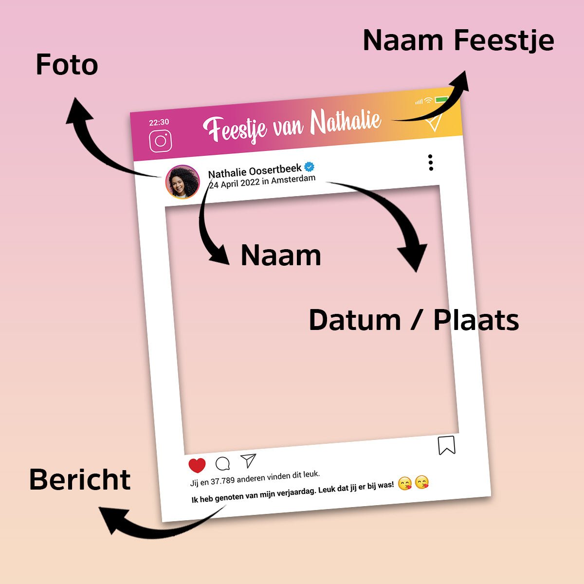 Foto Frame Dibond - Instagram - Kleurmedia Fotoframes