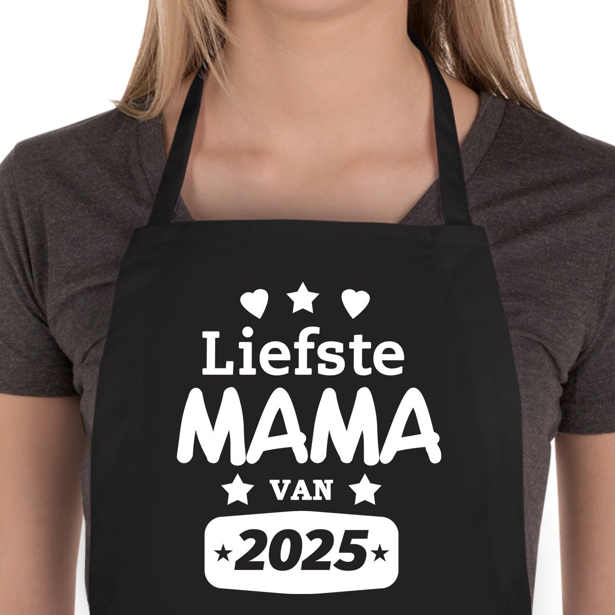 Schort: Schort Liefste Mama 2025 (keukenschort) – Kleurmedia®