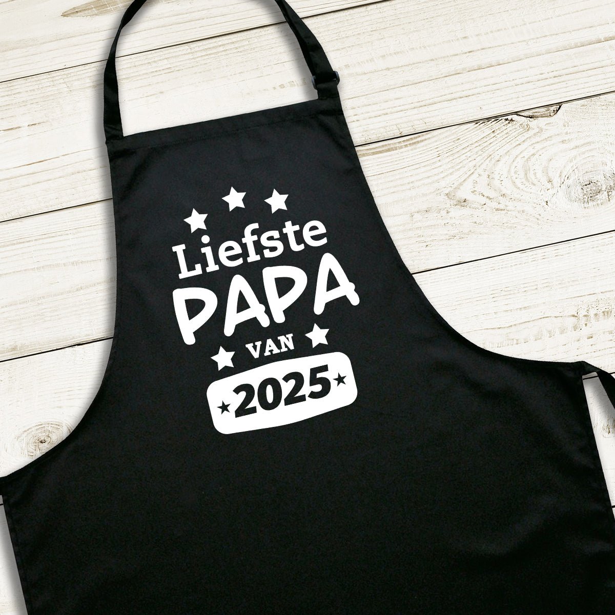 Schort Liefste Papa 2025 - Kleurmedia Schort Liefste Papa 2025 Geschenkenset