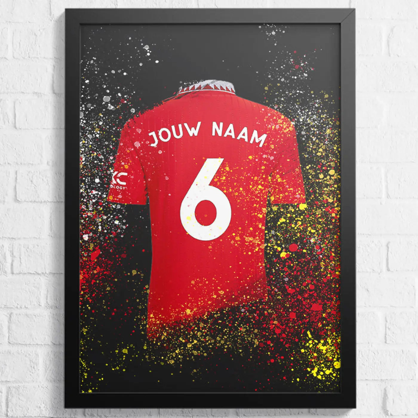 Manchester United Shirt - Voetbal Poster - Wanddecoratiee - Poster A2 (43x61cm) - Voetbalposters