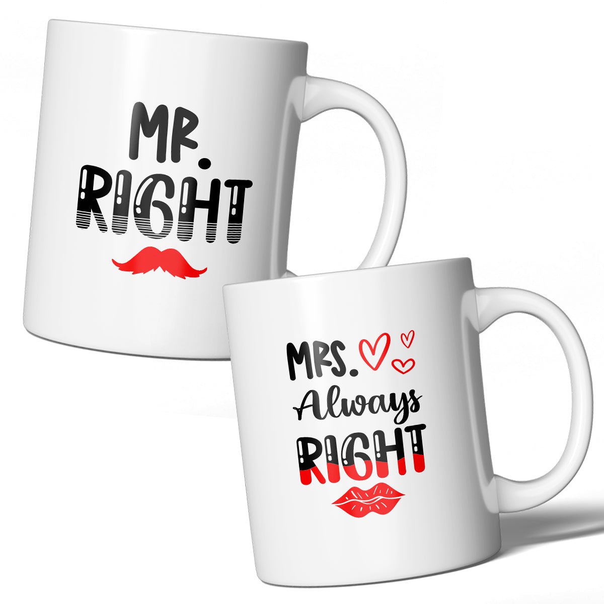 Geschenkenset MR. RIGHT AND MRS. ALWAYS RIGHT - Kleurmedia Geschenkenset MR. RIGHT AND MRS. ALWAYS RIGHT Geschenkenset