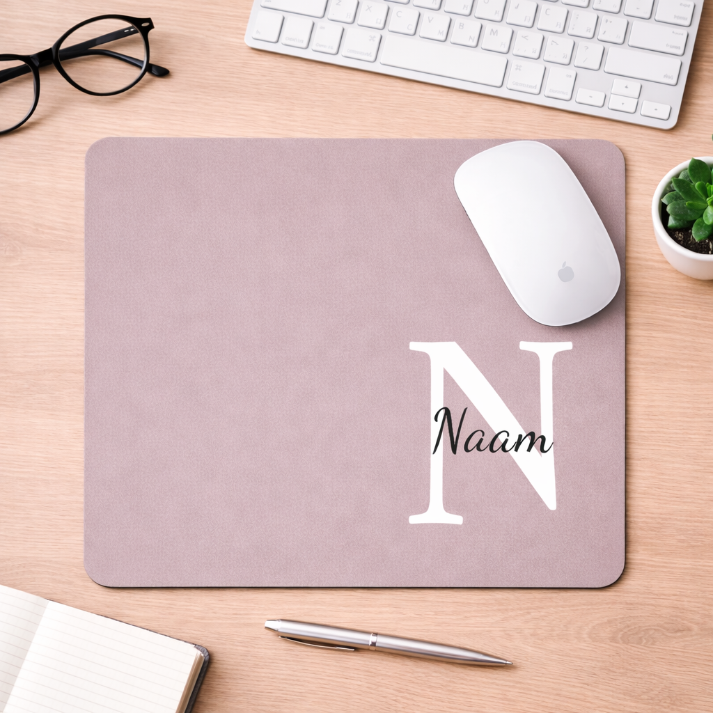 Muismat pastel blauw - muismat met naam