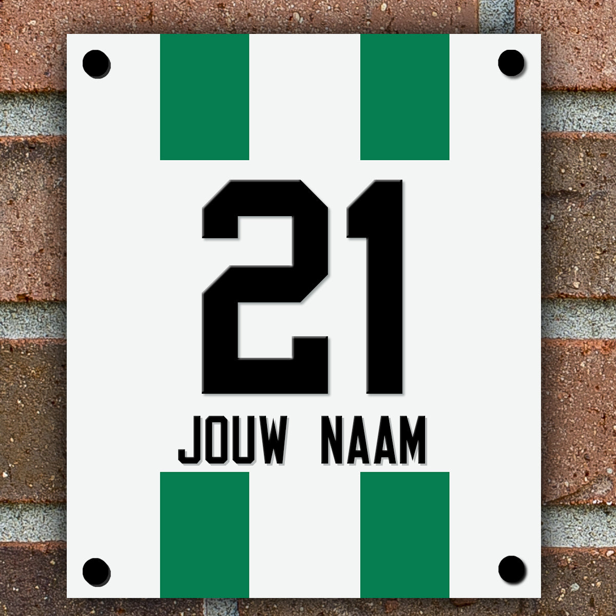 Naambordje Voordeur - Voetbal Groningen