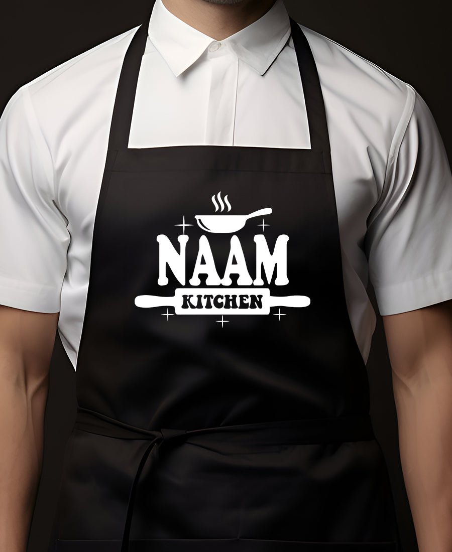 Schort: Schort met Naam (kitchen) (keukenschort) – Kleurmedia®