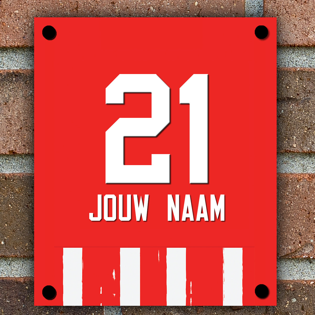 Naambordje Voordeur - Voetbal Eindhoven