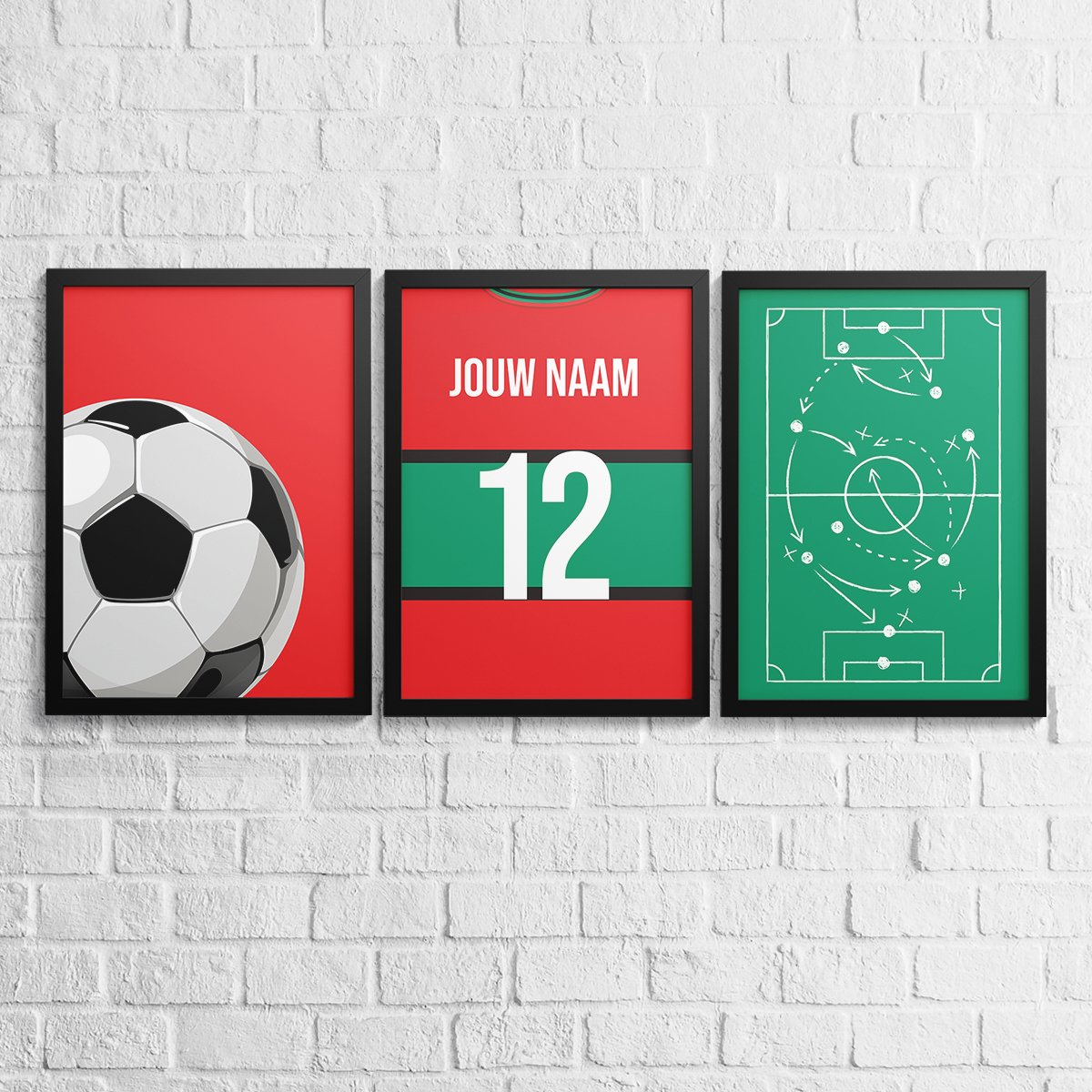 Poster: NEC 3-delige posterset - Goal collection (wandposter) – Kleurmedia®