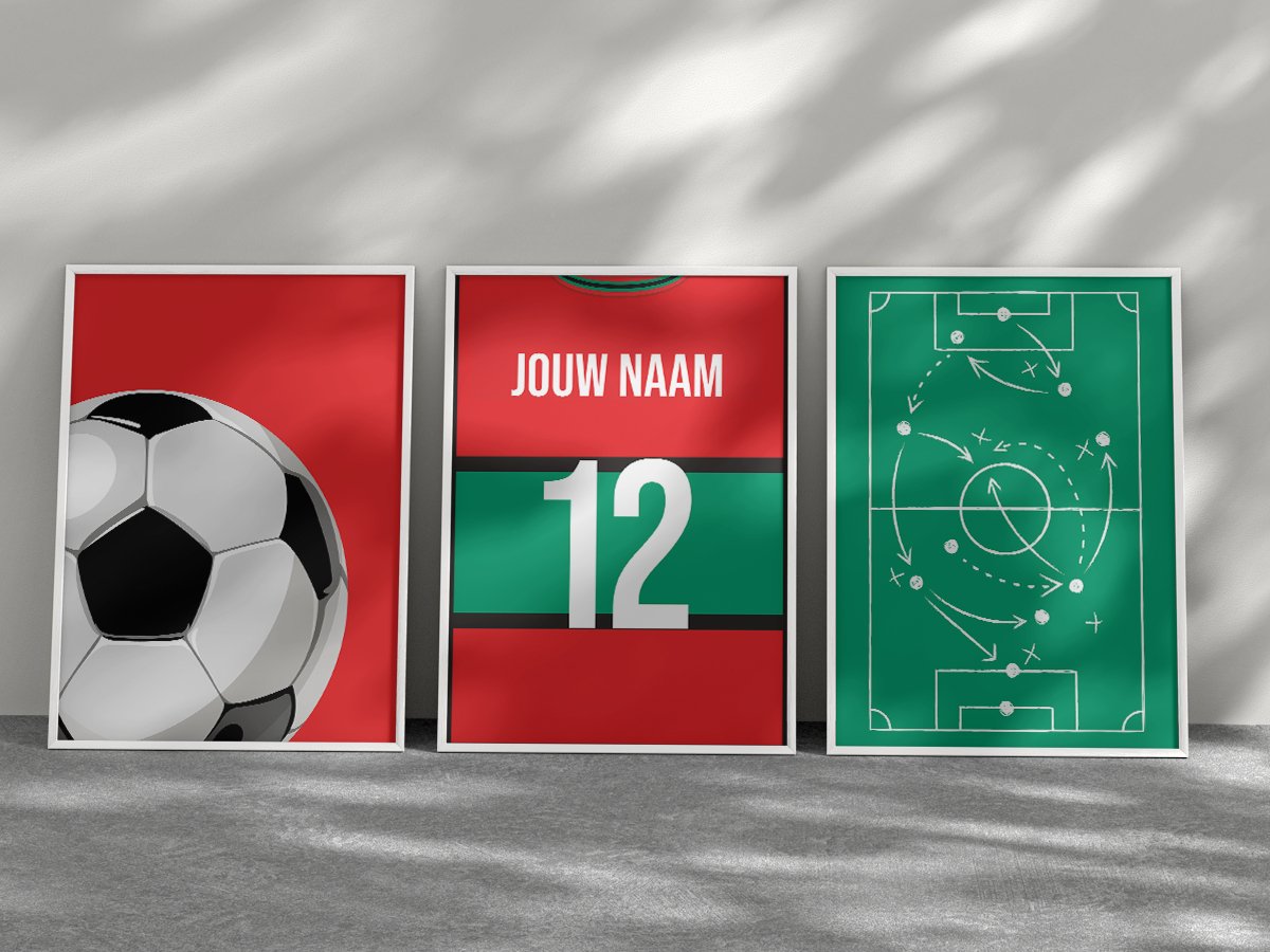 Nijmegen 3 - delige posterset - Goal collection - Kleurmedia Voetbalposters