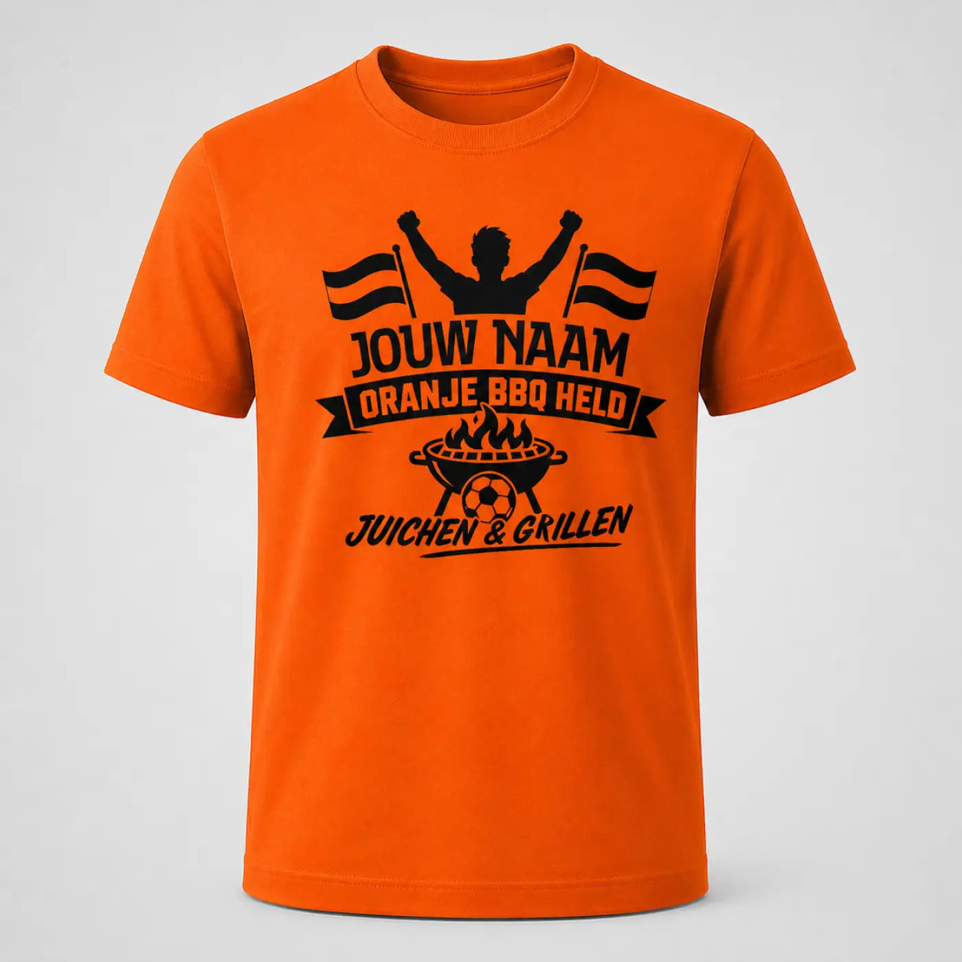 Oranje Voetbalshirt BBQ Held - WK Voetbal - Gepersonaliseerd met naam