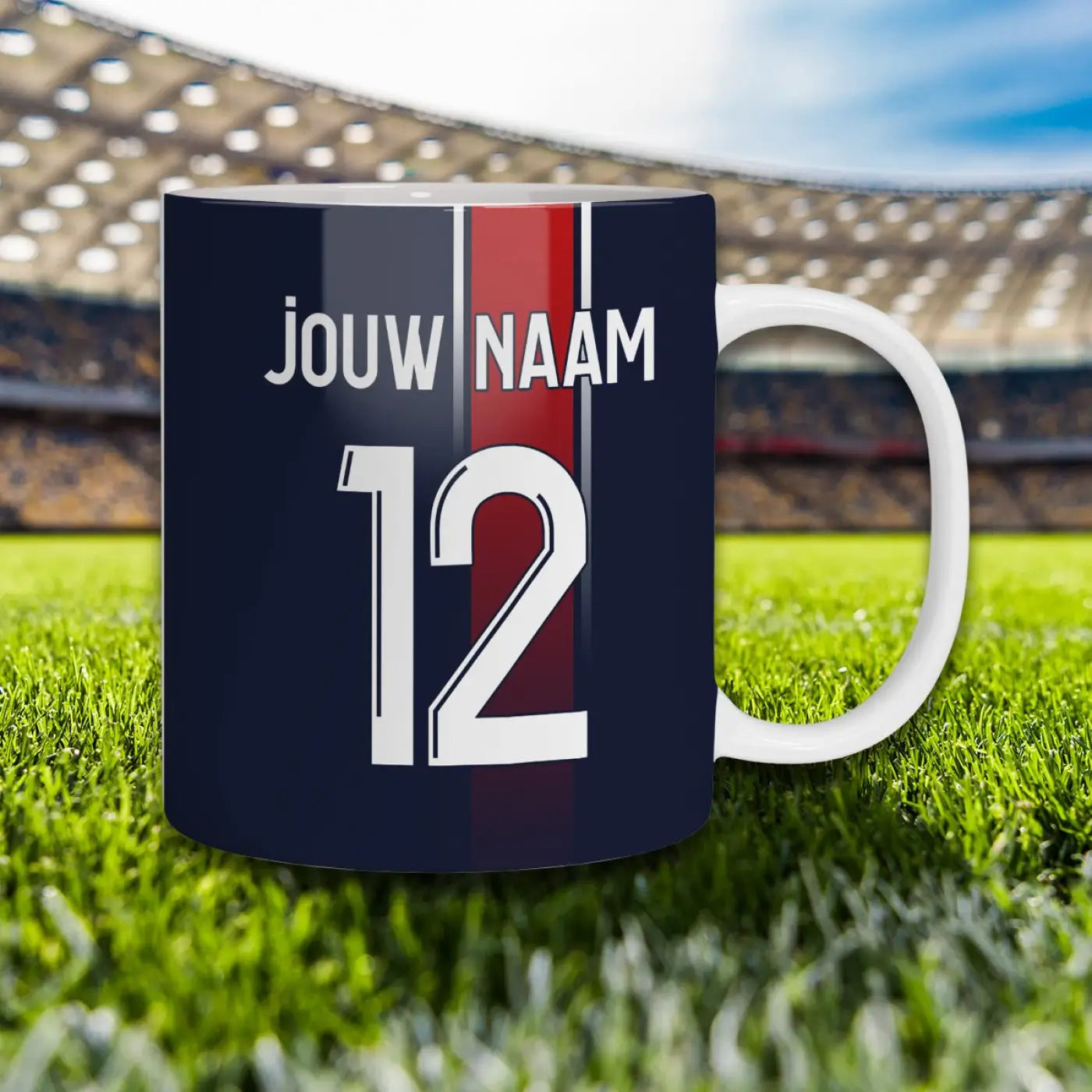 Mok: PSG  Voetbal Mok (koffiemok) – Kleurmedia®