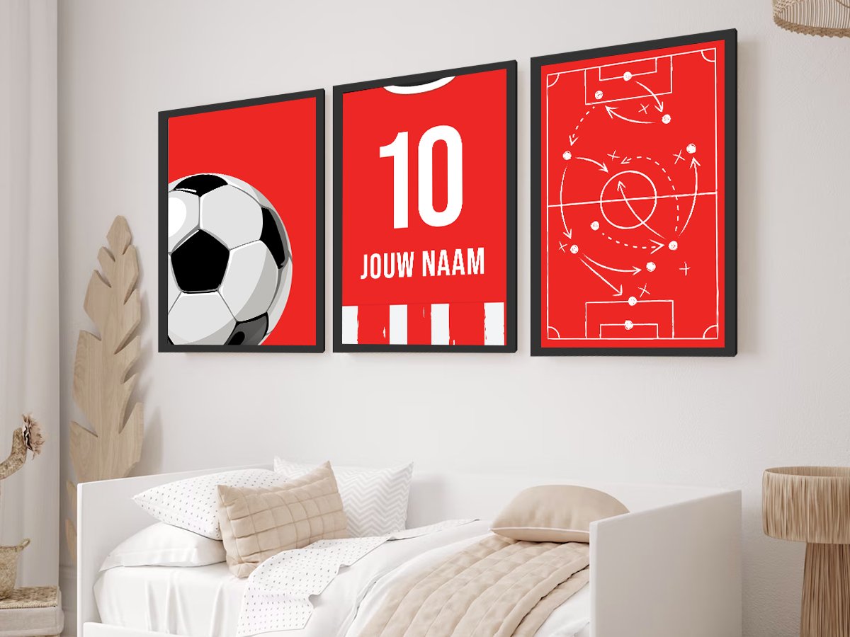 Eindhoven 3 - delige posterset - Goal collection - Kleurmedia Voetbalposters