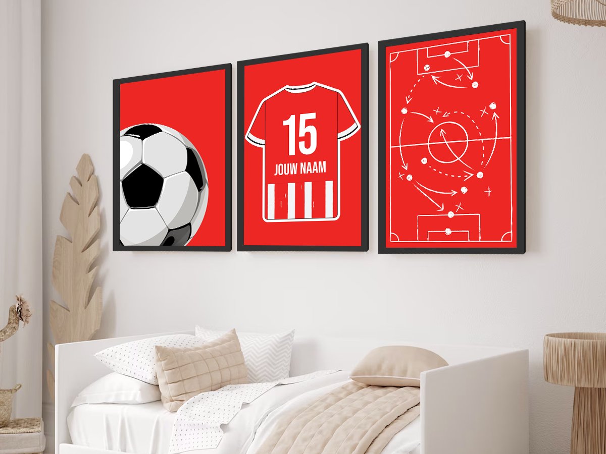 Eindhoven 3 - delige posterset - Star collection - Kleurmedia Voetbalposters