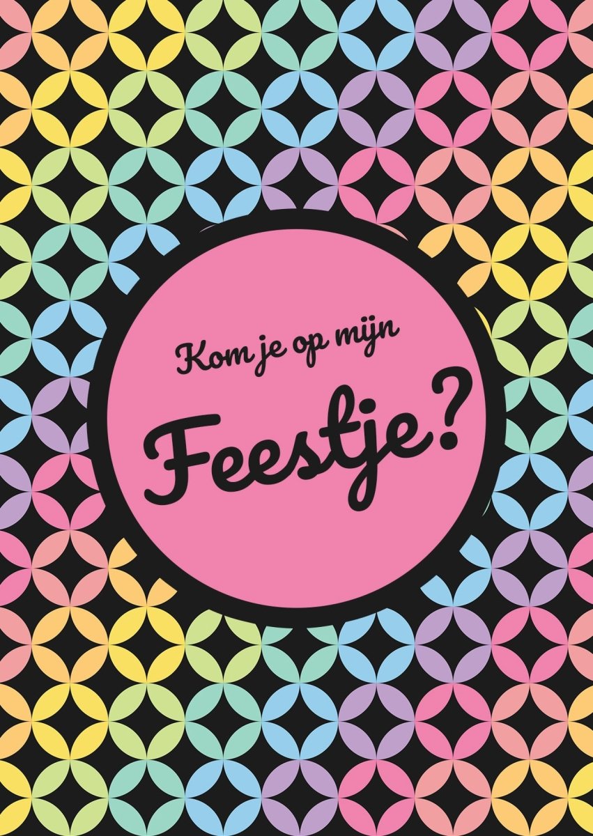 Uitnodiging kinderfeestje Disco - Kleurmedia Uitnodiging kinderfeestje Disco kinderfeestjes