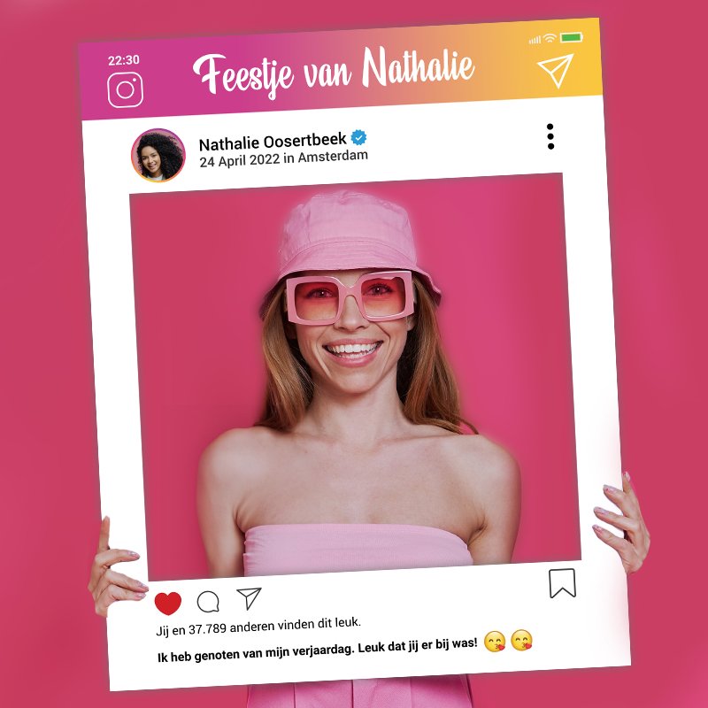 Foto Frame Dibond - Instagram - Koning Spandoek Foto Frame Dibond - Instagram