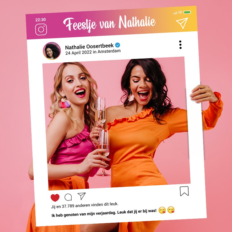 Foto Frame Dibond - Instagram - Koning Spandoek Foto Frame Dibond - Instagram