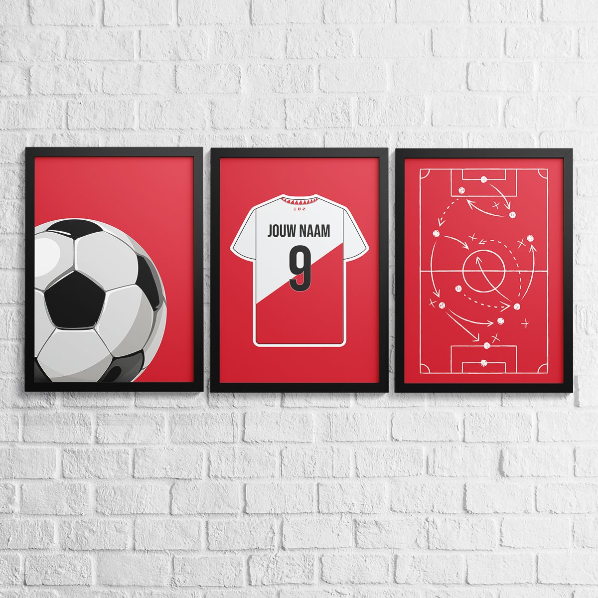 Utrecht 3 - delige posterset - Star collection - Kleurmedia Voetbalposters