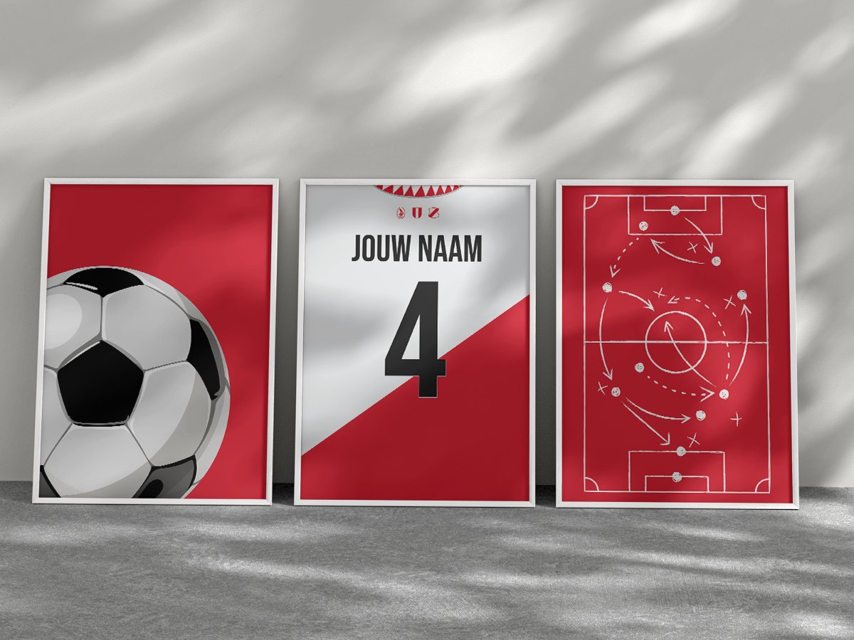 Utrecht 3 - delige posterset - Goal collection - Kleurmedia Voetbalposters