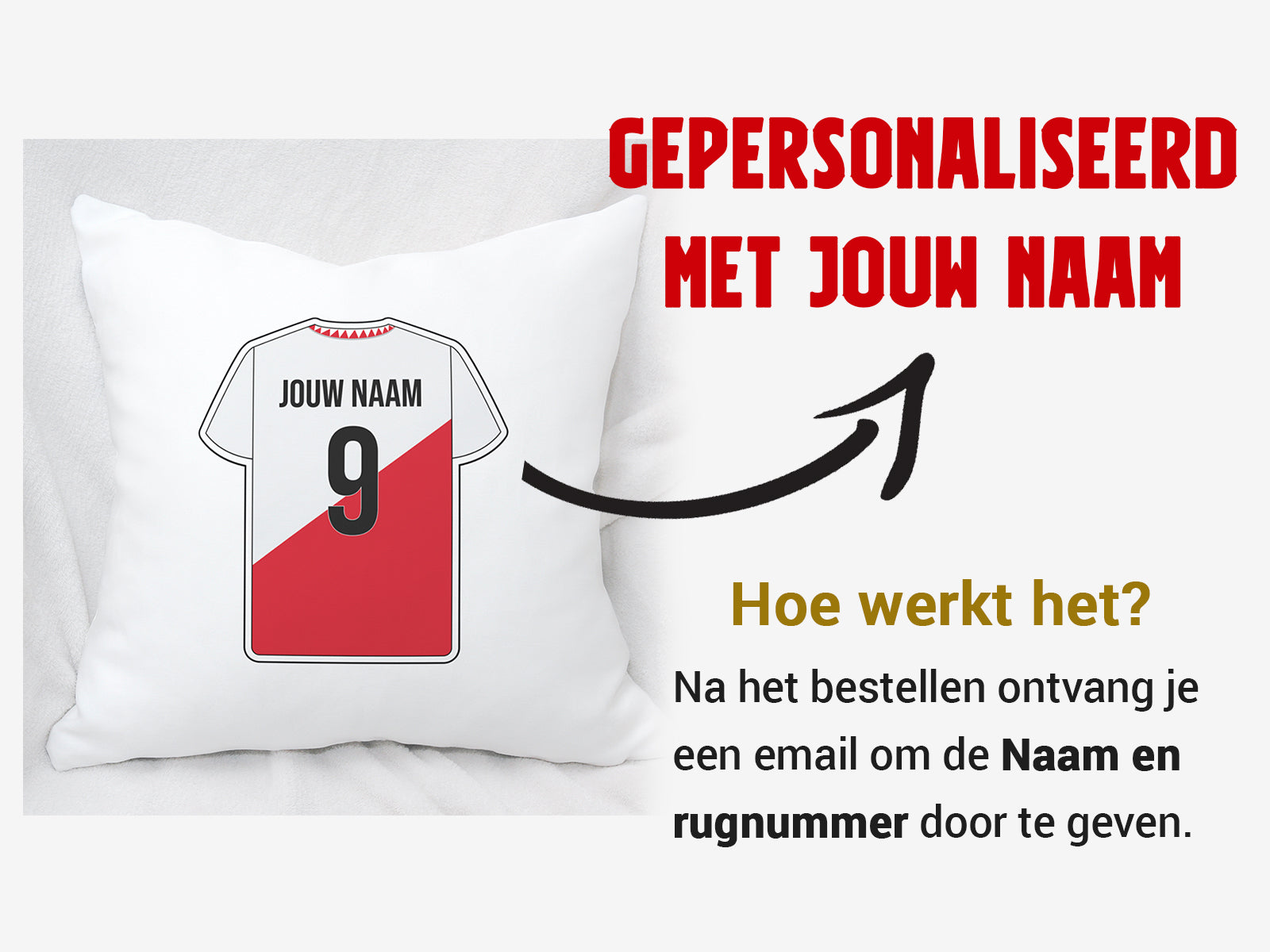 Utrecht Voetbal Kussen + kussensloop