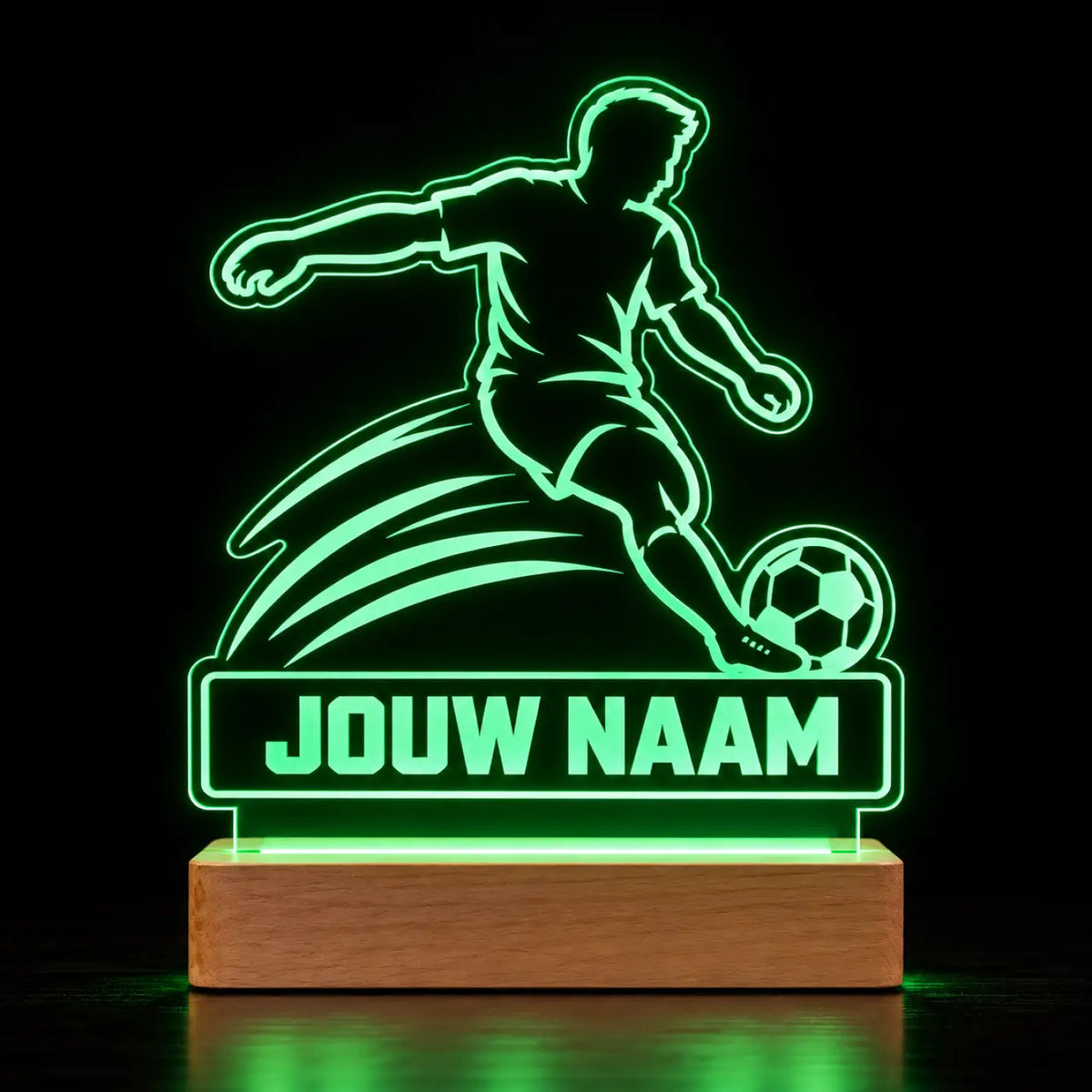 Voetbal LED Lamp met Naam - Voetballer