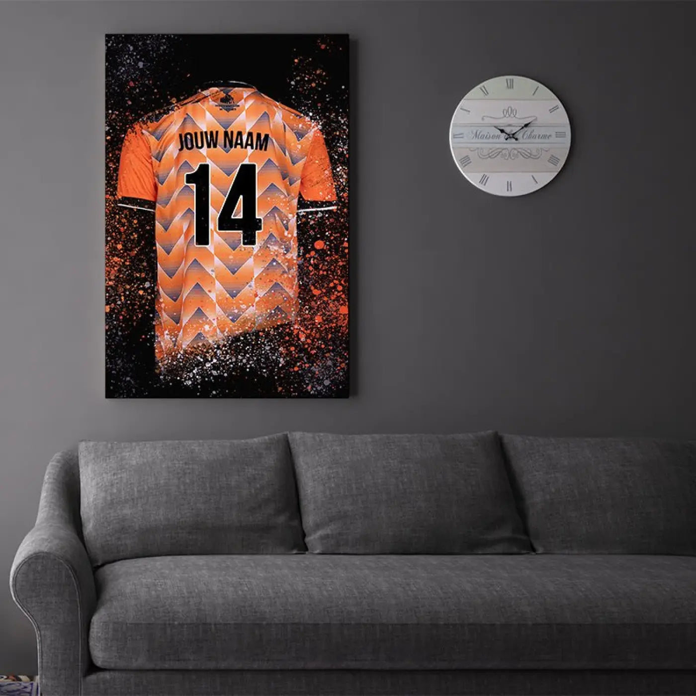 FC Volendam voetbalposter met shirt wanddecoratie