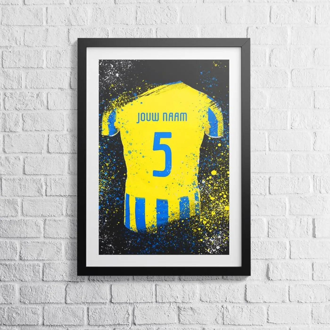 RKC Waalwijk voetbalposter met shirt wanddecoratie