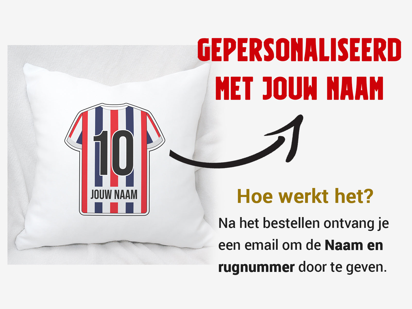 Tilburg Voetbal Kussen + kussensloop