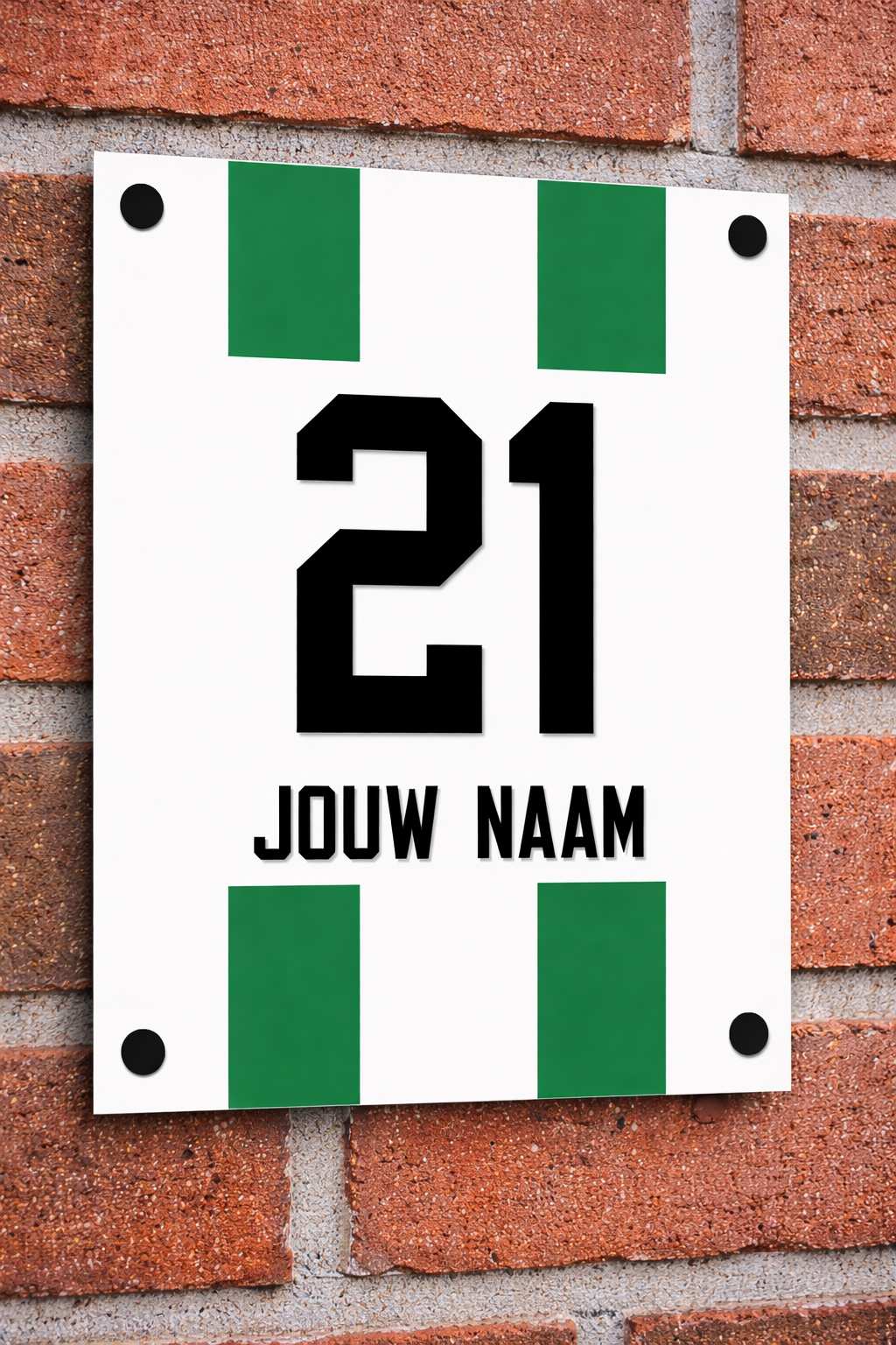 Naambordje Voordeur - Voetbal Groningen