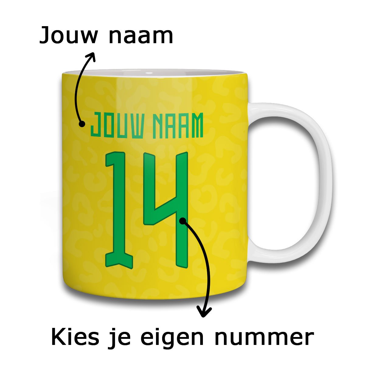 Brazilië Voetbal Mok - Kleurmedia Mokken