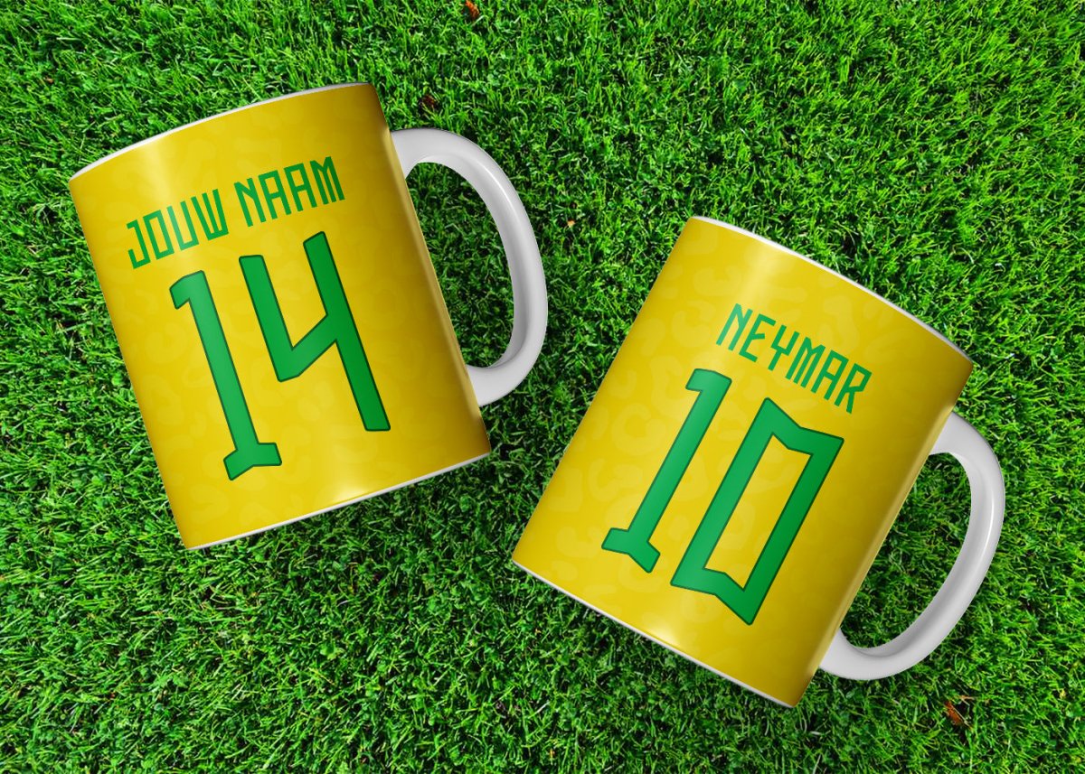 Brazilië Voetbal Mok - Kleurmedia Mokken