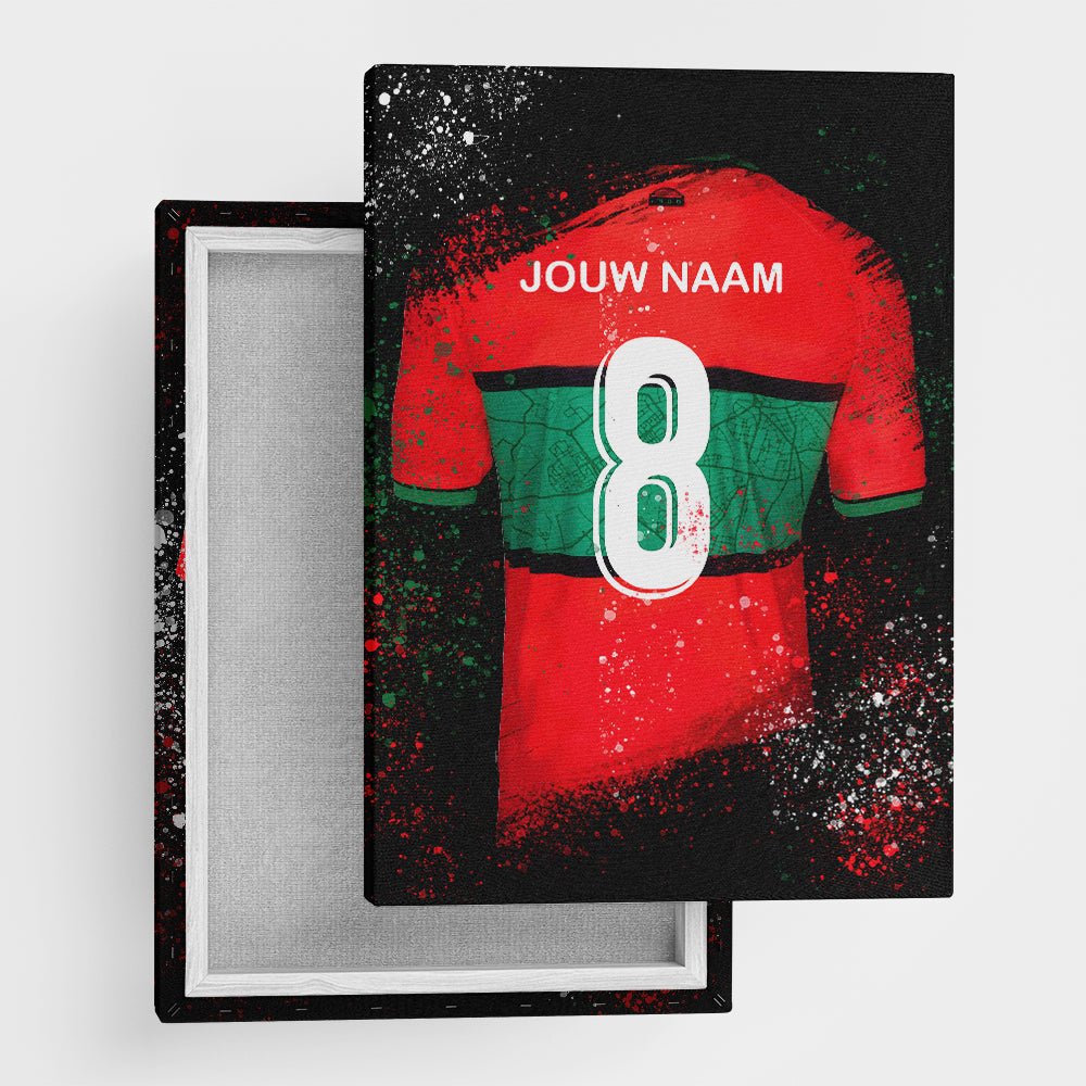 Nijmegen shirt wanddecoratie - Kleurmedia Voetbalposters