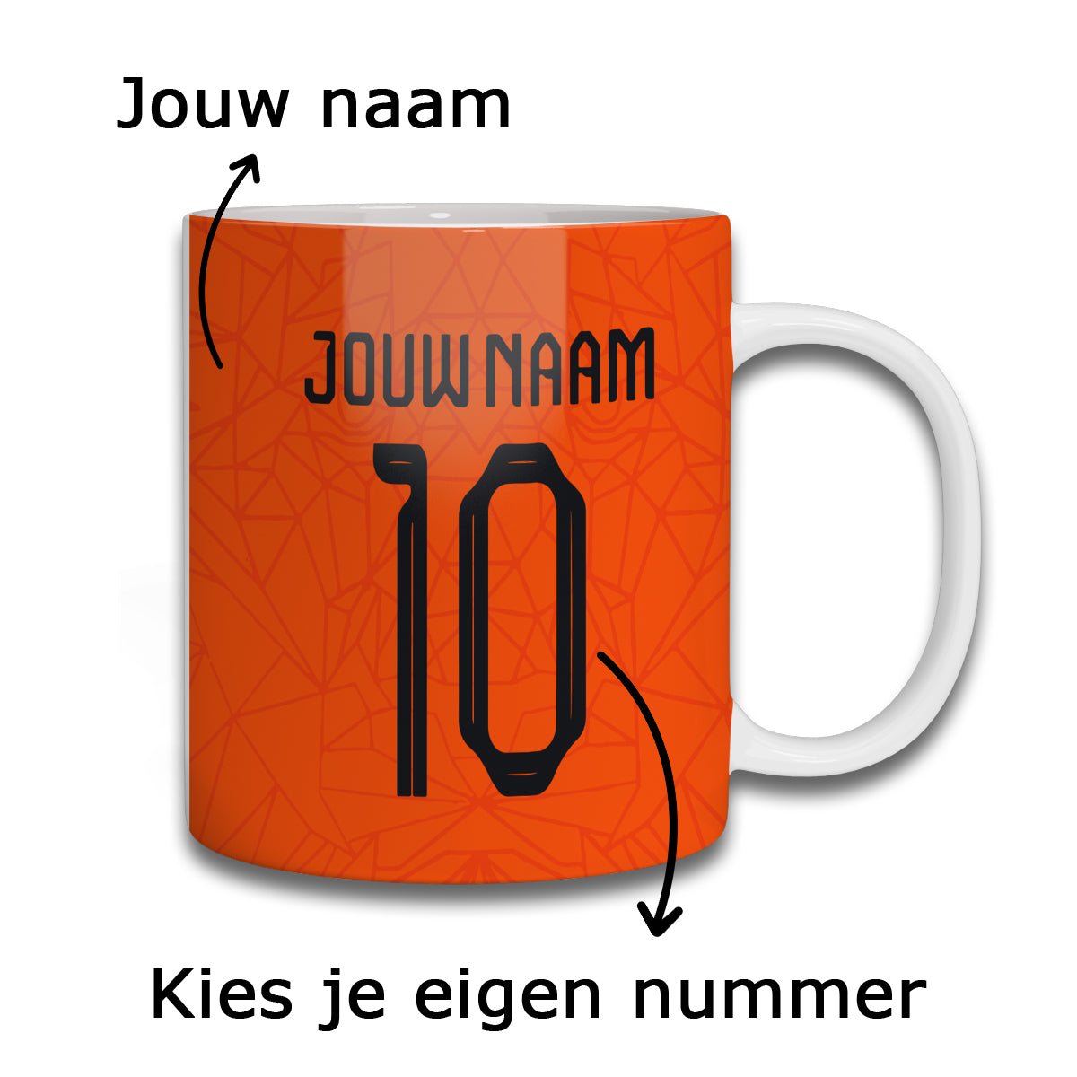 Holland - Oranje Voetbal Mok - Kleurmedia Mokken