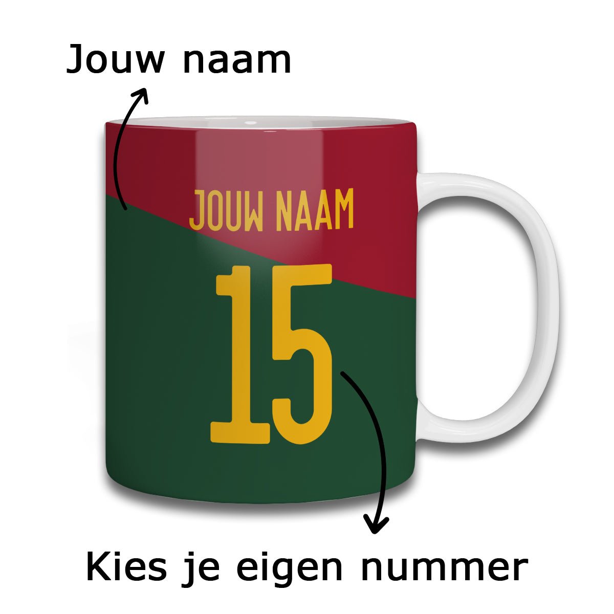 Portugal Voetbal Mok - Kleurmedia Mokken