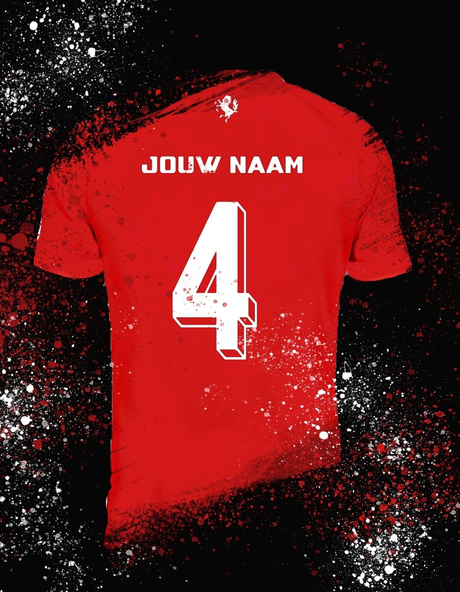 Alkmaar shirt wanddecoratie - Kleurmedia Voetbalposters