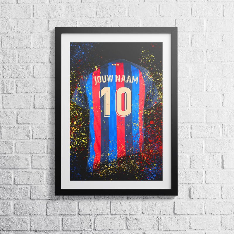Barcelona poster shirt wanddecoratie