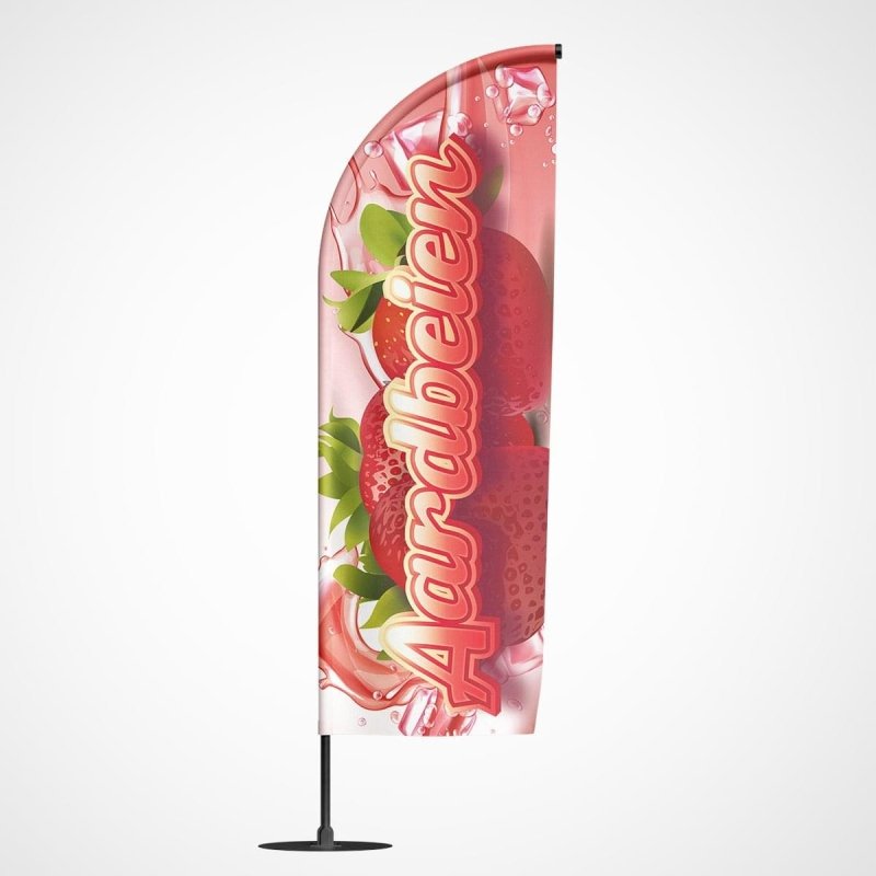 Beachvlag Aardbeien – Kleurmedia®