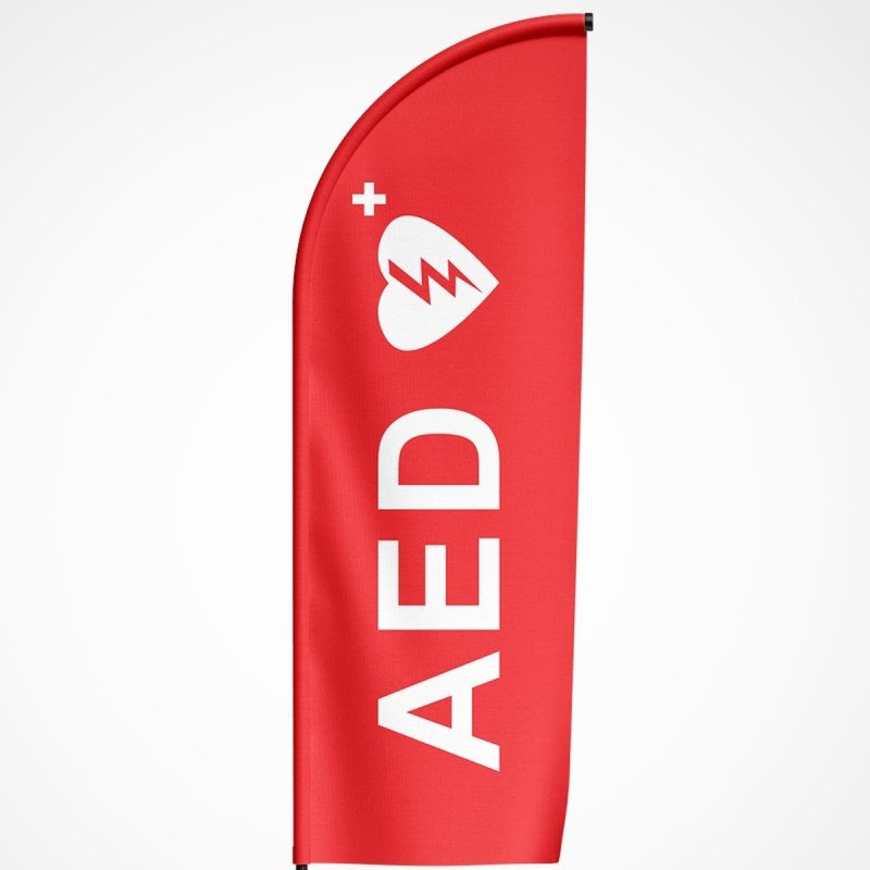 Beachvlag AED - Kleurmedia Beachvlag AED Beachvlaggen
