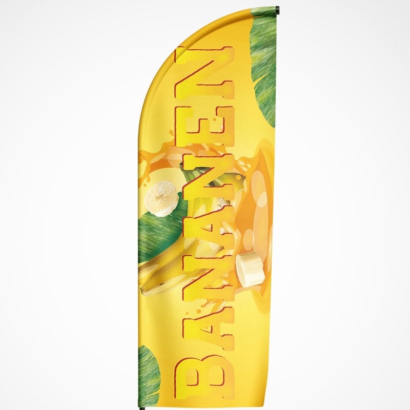 Beachvlag Bananen - Kleurmedia Beachvlag Bananen Beachvlaggen