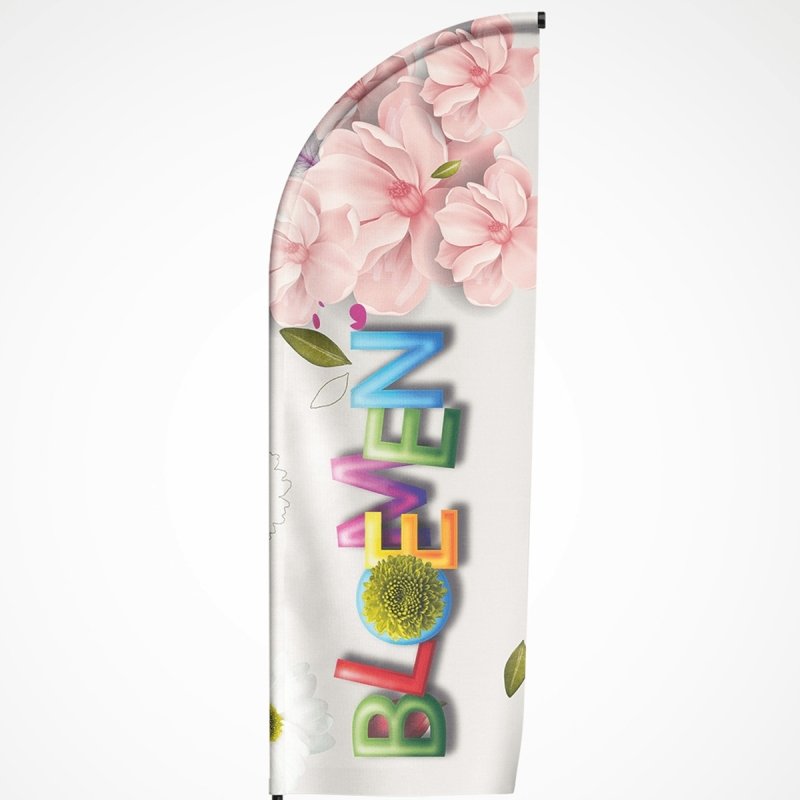 Beachvlag Bloemen - Kleurmedia Beachvlag Bloemen Beachvlaggen