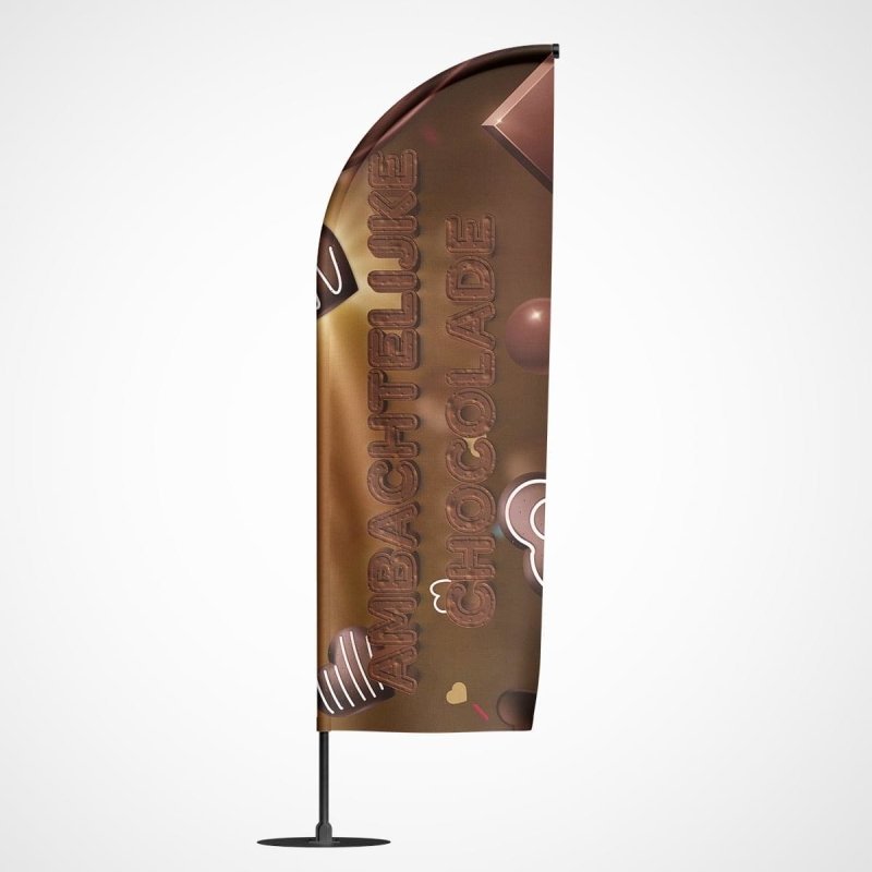Beachvlag Chocolade – Kleurmedia®