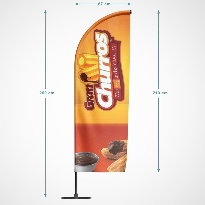 Beachvlag Churros - Kleurmedia Beachvlag Churros Beachvlaggen