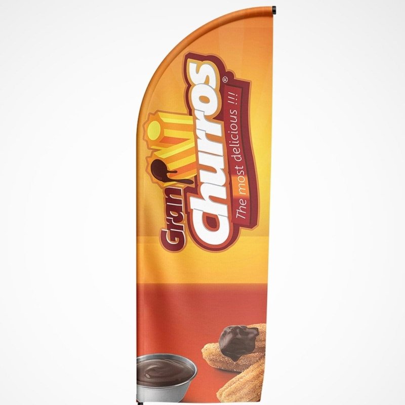 Beachvlag Churros - Kleurmedia Beachvlag Churros Beachvlaggen