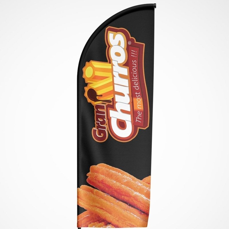 Beachvlag Churros - Kleurmedia Beachvlag Churros Beachvlaggen