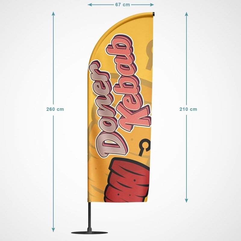 Beachvlag Döner Kebab - Kleurmedia Beachvlag Döner Kebab Beachvlaggen