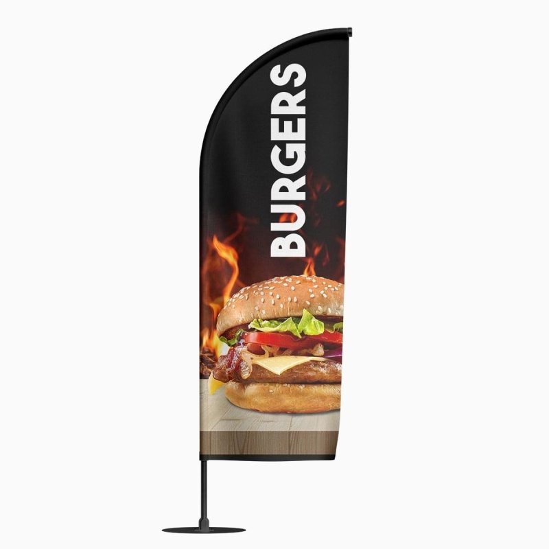 Beachvlag Hamburger – Kleurmedia®