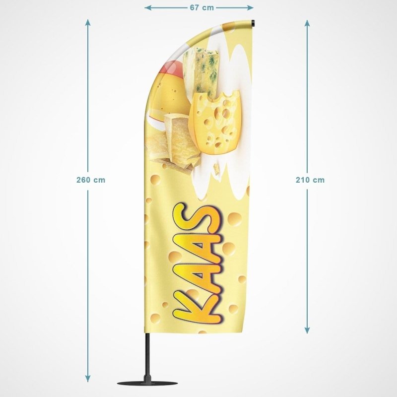 Beachvlag Kaas - Kleurmedia Beachvlag Kaas Beachvlaggen
