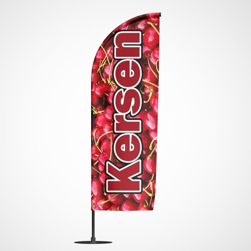 Beachvlag Kersen – Kleurmedia®
