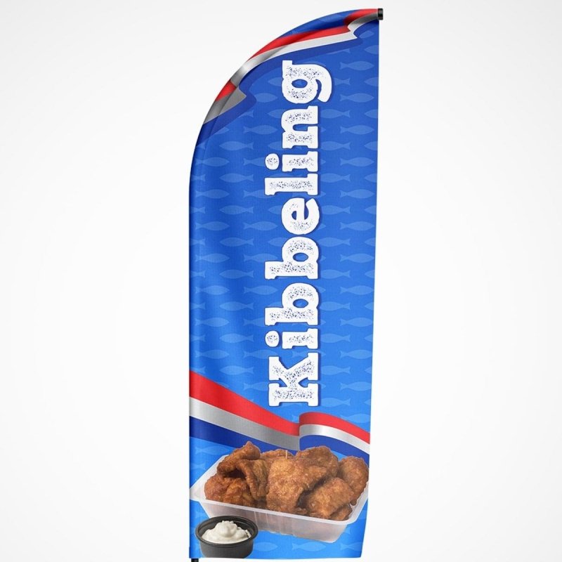 Beachvlag Kibbeling - Kleurmedia Beachvlag Kibbeling Beachvlaggen