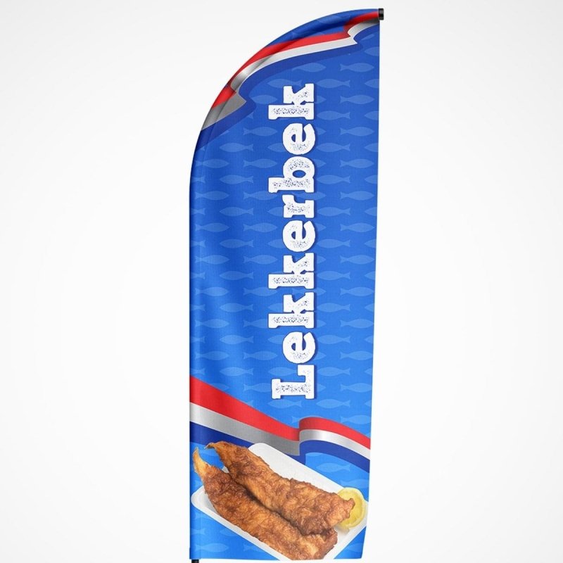 Beachvlag Lekkerbek - Kleurmedia Beachvlag Lekkerbek Beachvlaggen
