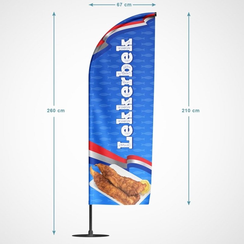 Beachvlag Lekkerbek - Kleurmedia Beachvlag Lekkerbek Beachvlaggen