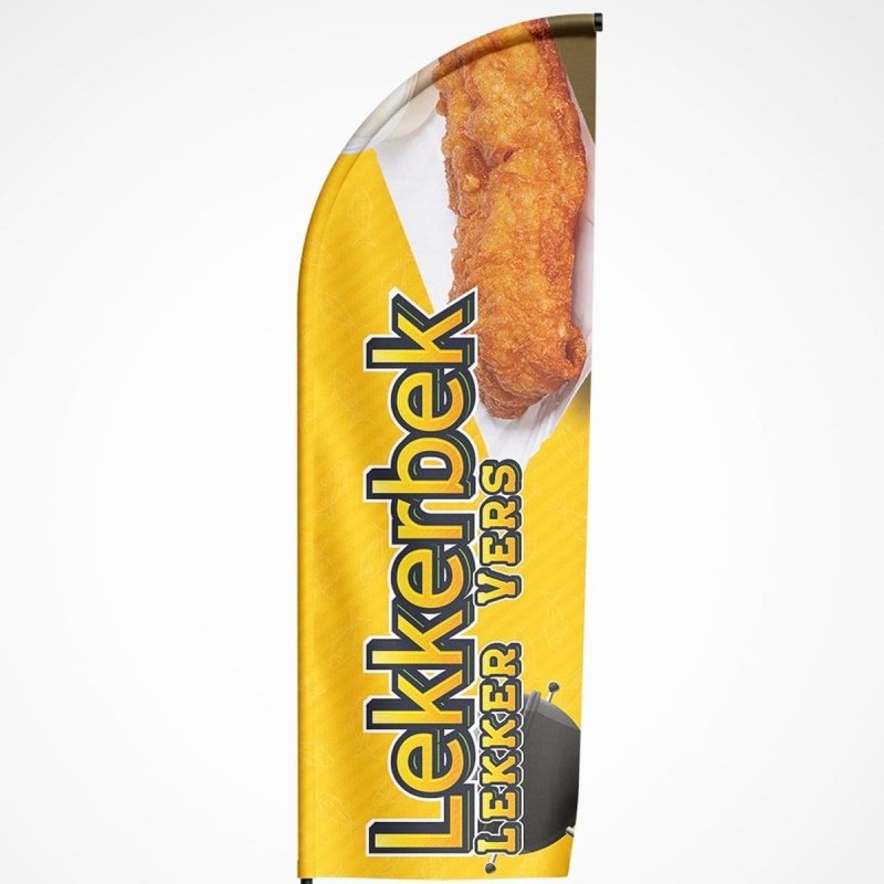 Beachvlag Lekkerbek - Kleurmedia Beachvlag Lekkerbek Beachvlaggen